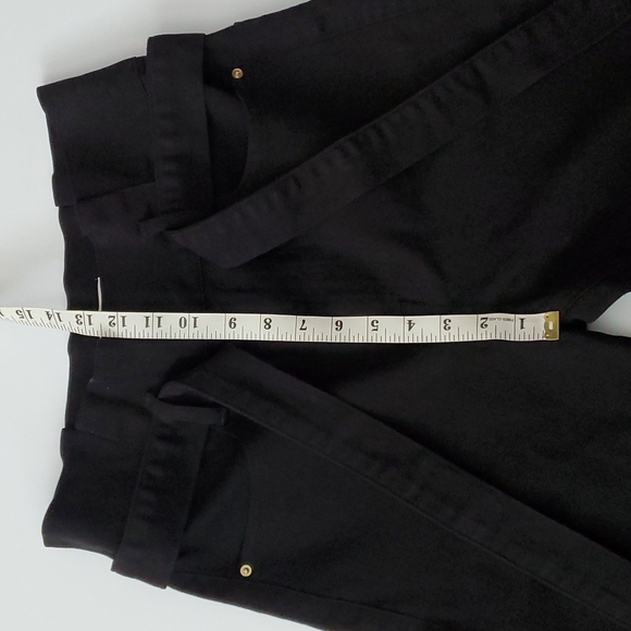 Frame High Rise Ankle Straight Paperbag jeans Film Noir - Picture 11 of 13